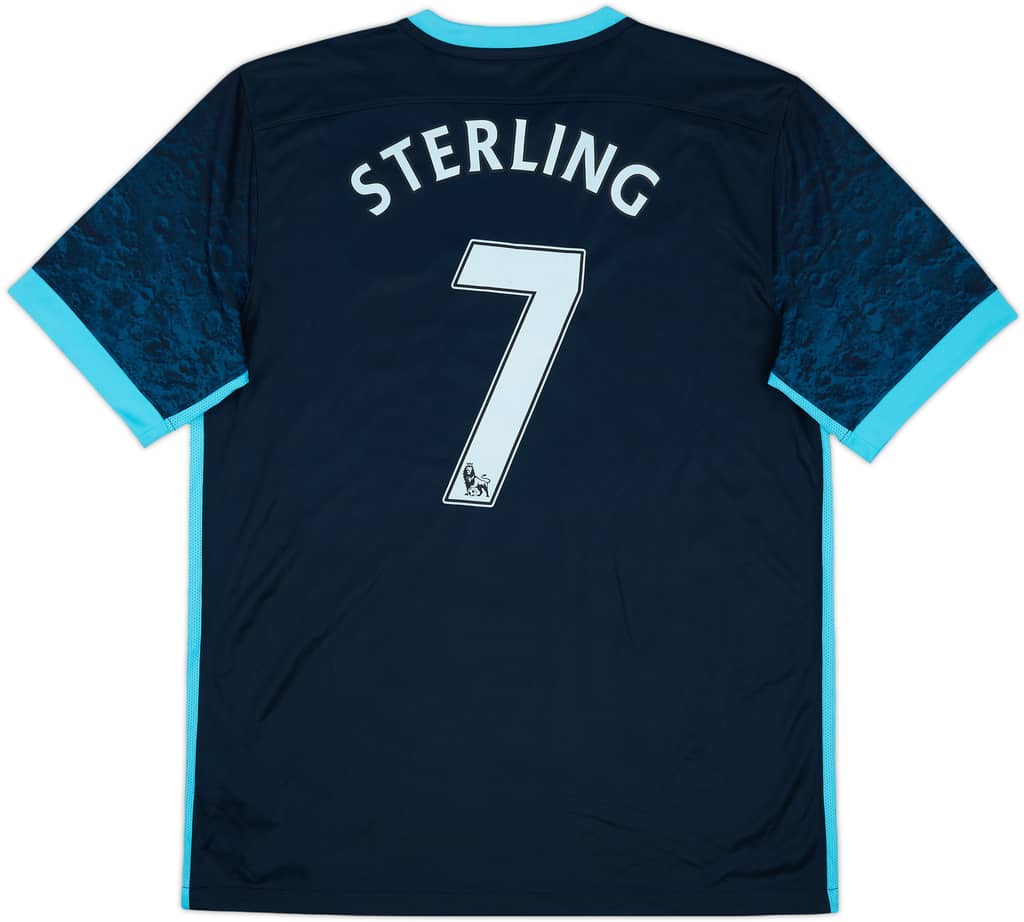 2015-16 Manchester City Away Shirt Sterling #7 (L)