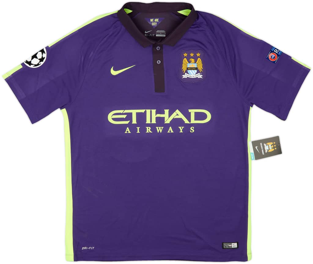 2014-15 Manchester City Third Shirt Jovetic #35 (L)
