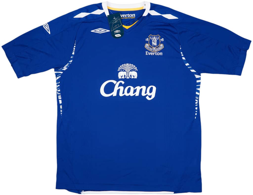2007-08 Everton Home Shirt Baines #3 (XL)