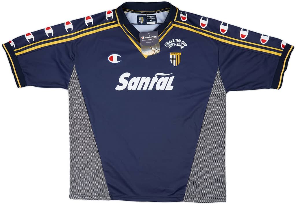 2001-02 Parma 'Signed' Finale TIM Cup Third Shirt (XL)