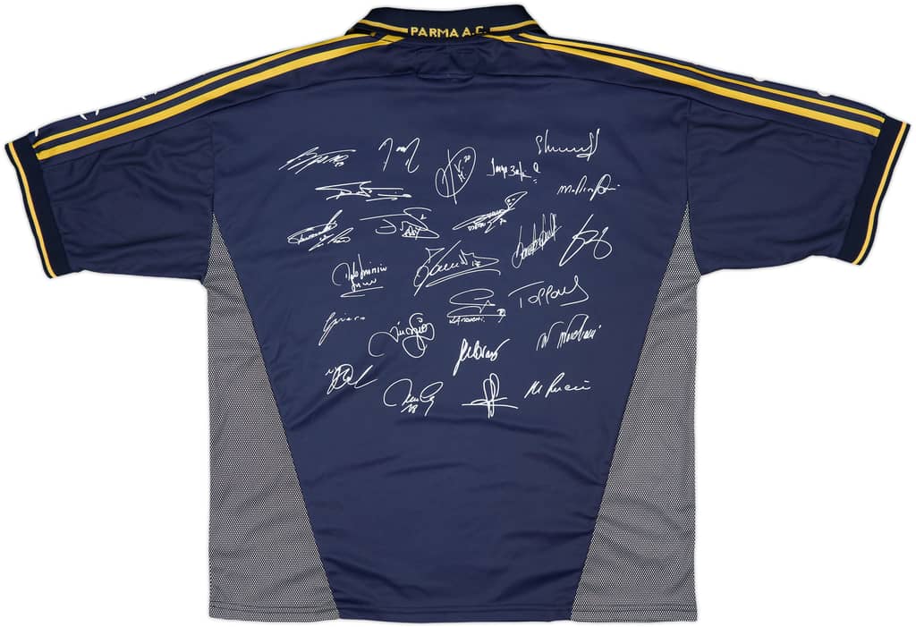 2001-02 Parma 'Signed' Finale TIM Cup Third Shirt (XL)