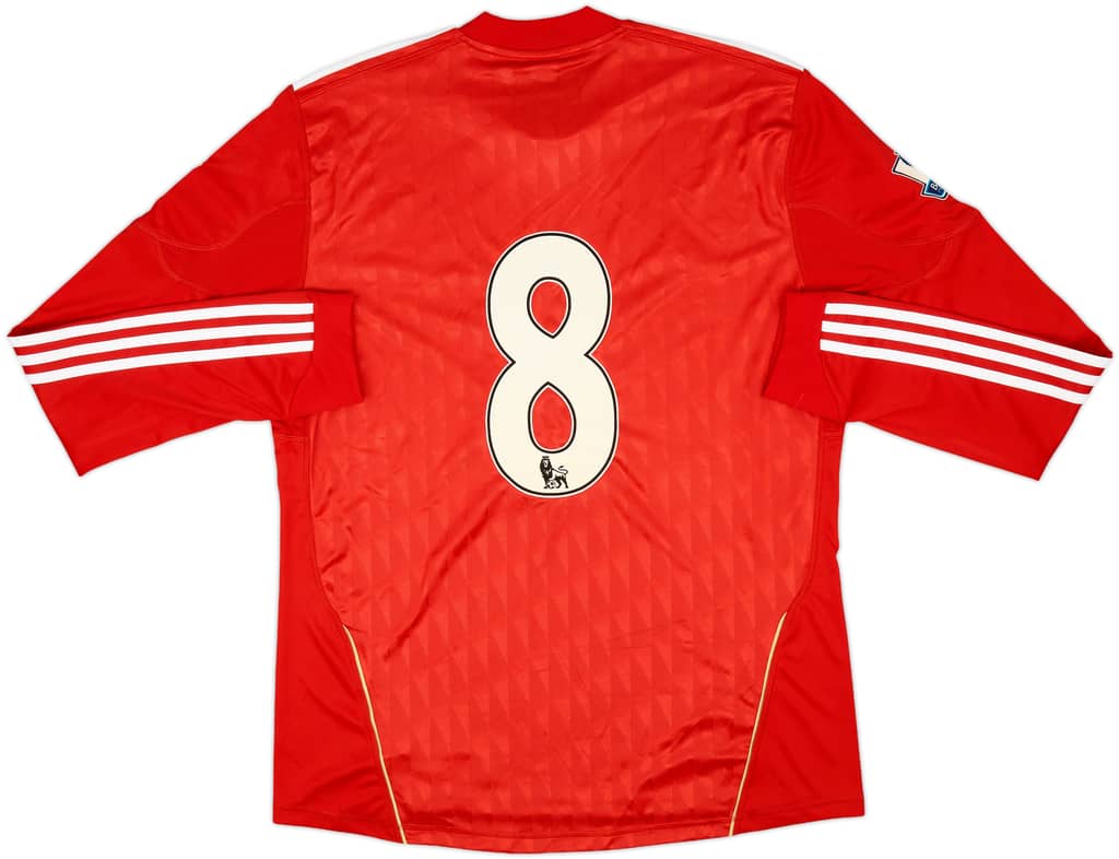 2010-12 Liverpool Home L/S Shirt #8 (L)
