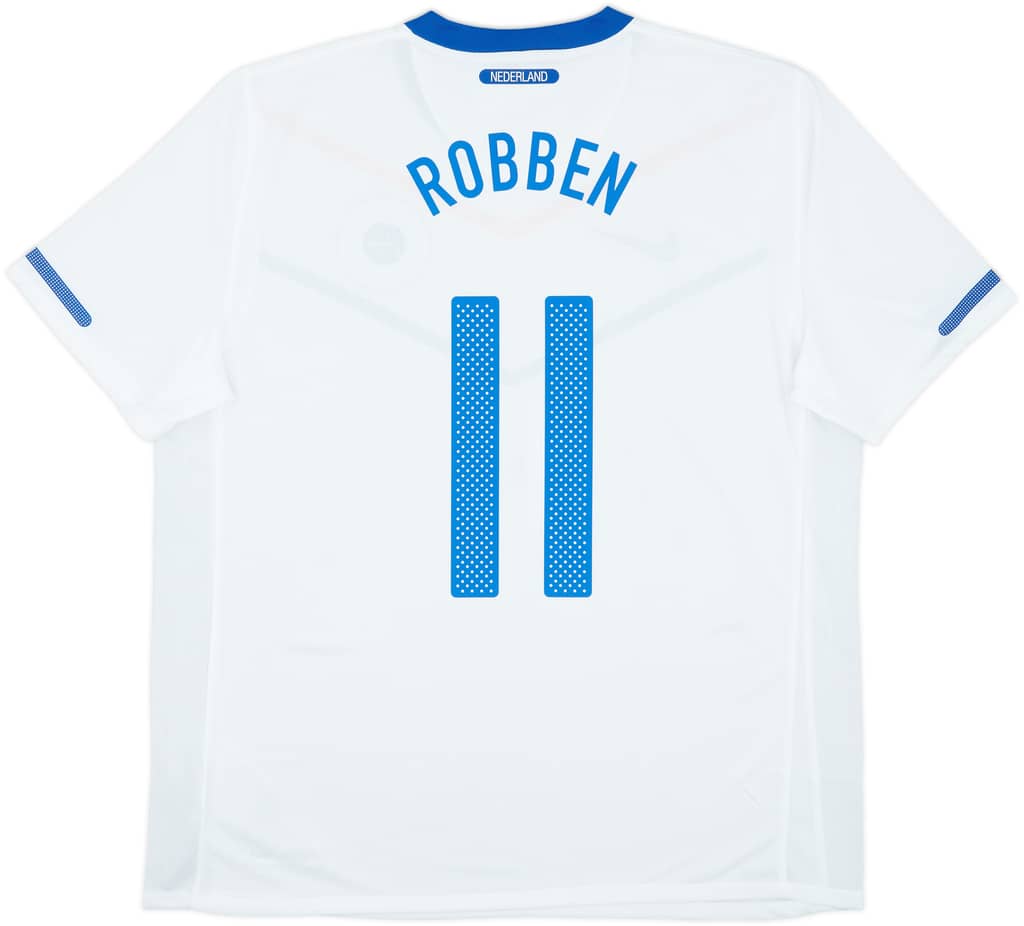2010-11 Netherlands Away Shirt Robben #11 (XL)