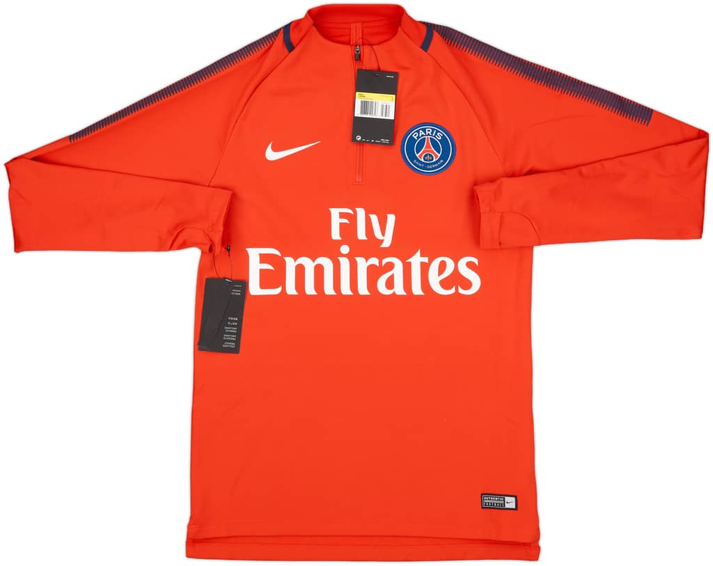 2017-18 Paris Saint-Germain Nike 1/4 Zip Drill Top (S)