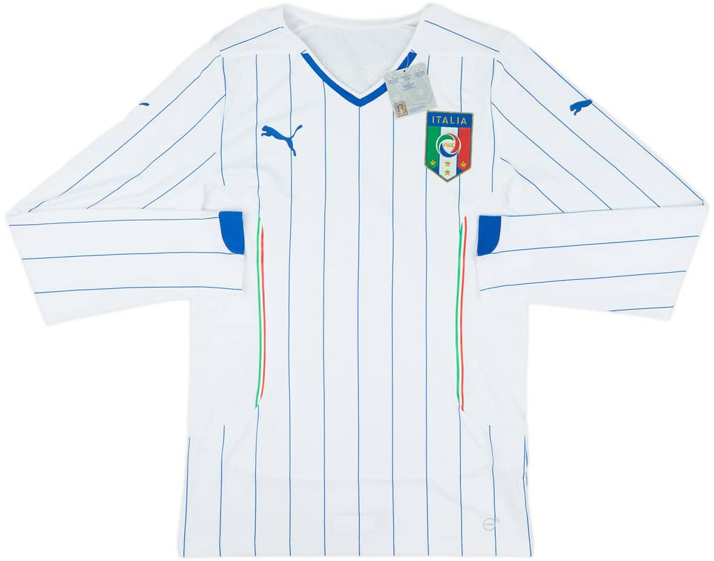 2014-15 Italy Player Issue Away L/S Shirt (XXL)