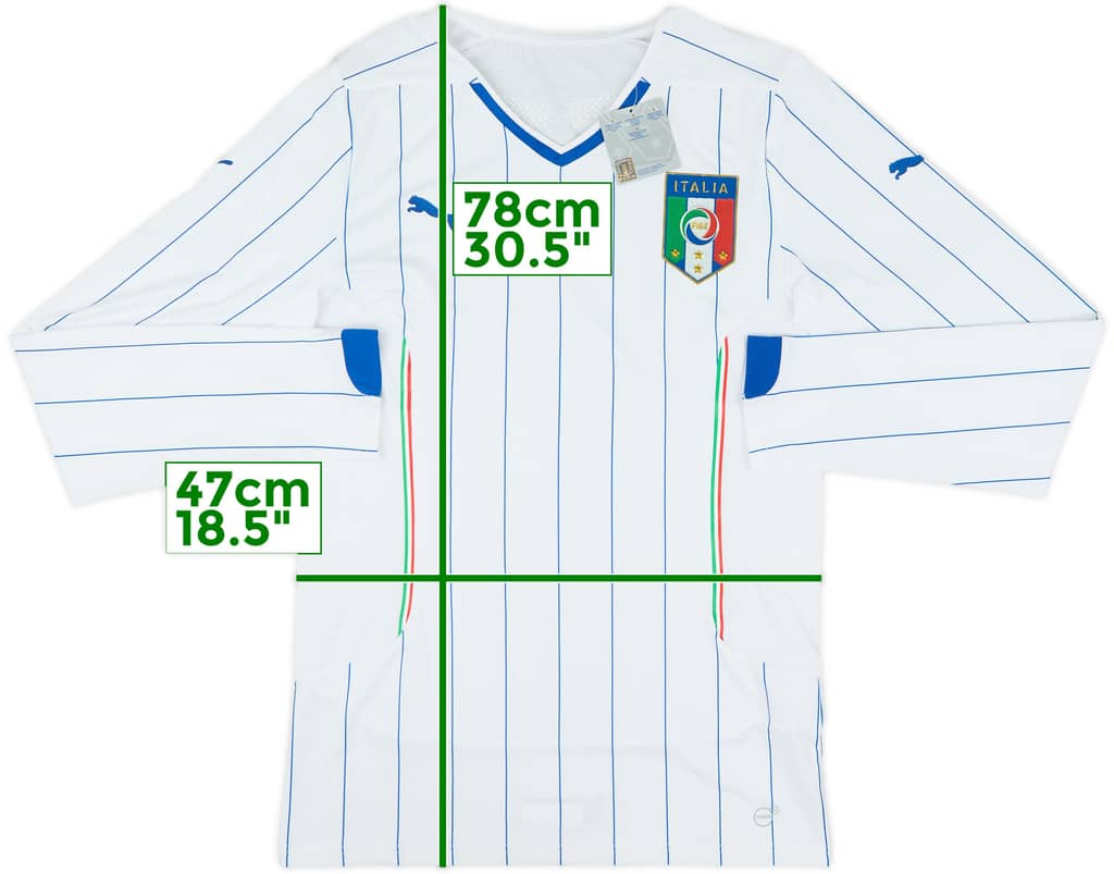 2014-15 Italy Player Issue Away L/S Shirt (XXL)