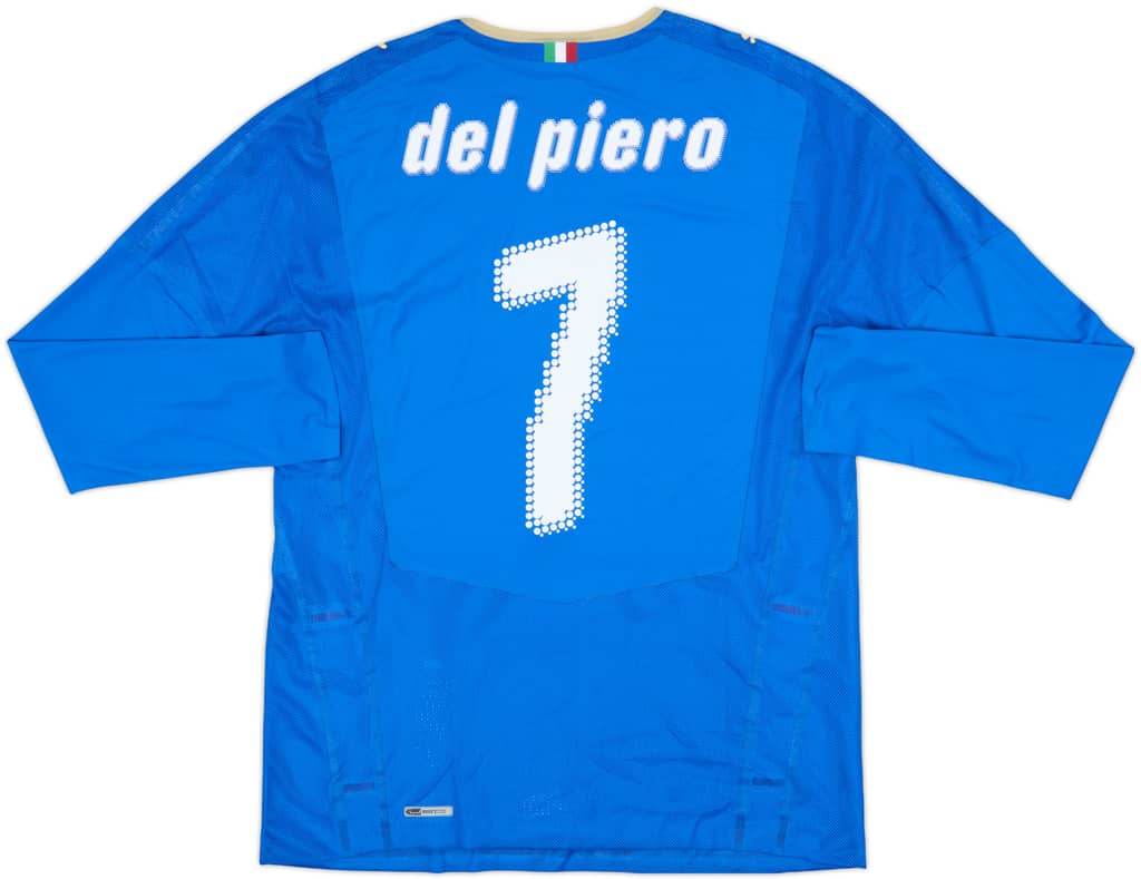 2007-08 Italy Player Issue Home L/S Shirt Del Piero #7 (XL)