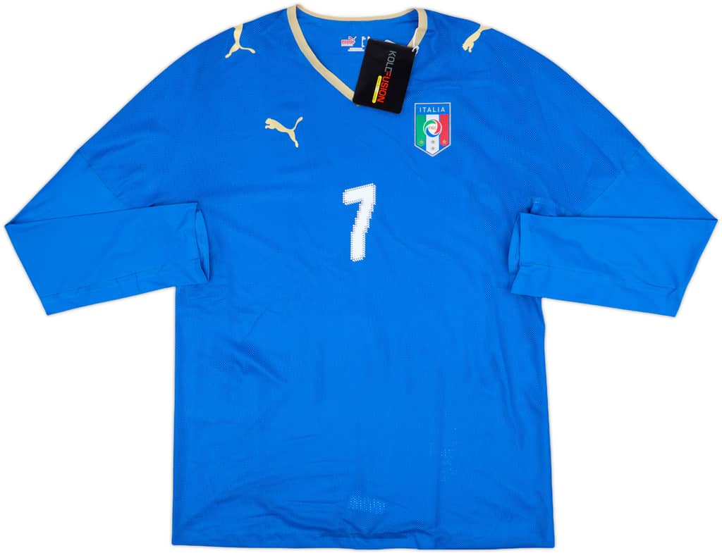 2007-08 Italy Player Issue Home L/S Shirt Del Piero #7 (XL)