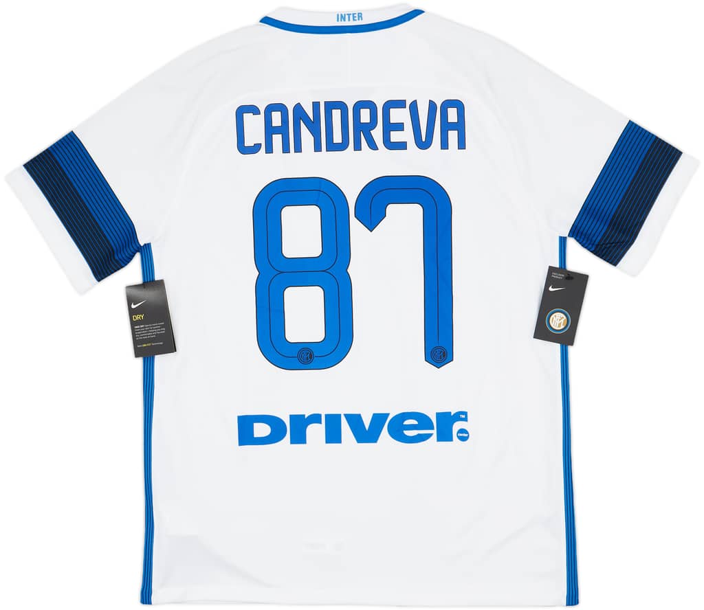 2016-17 Inter Milan Away Shirt Candreva #87 (L)
