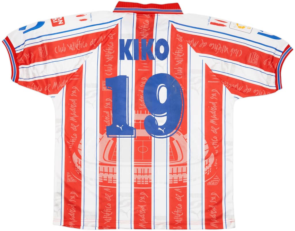 1996-97 Atletico Madrid Home Shirt Kiko #19 (L)