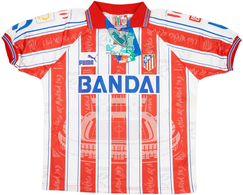 1996-97 Atletico Madrid Home Shirt Kiko #19 (M)