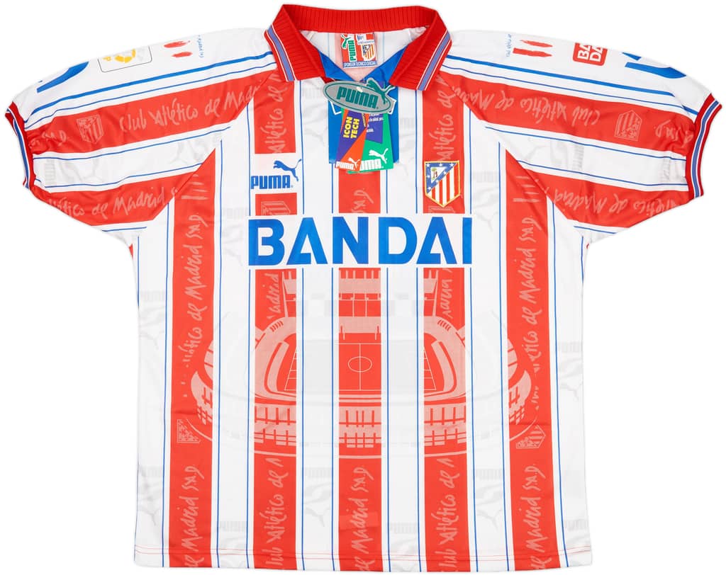 1996-97 Atletico Madrid Home Shirt Kiko #19 (XL)