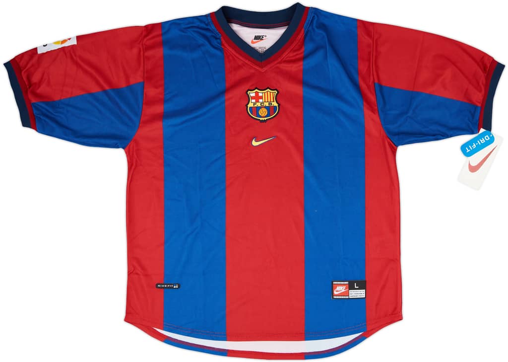 1998-00 Barcelona Home Shirt Rivaldo #11 (L)