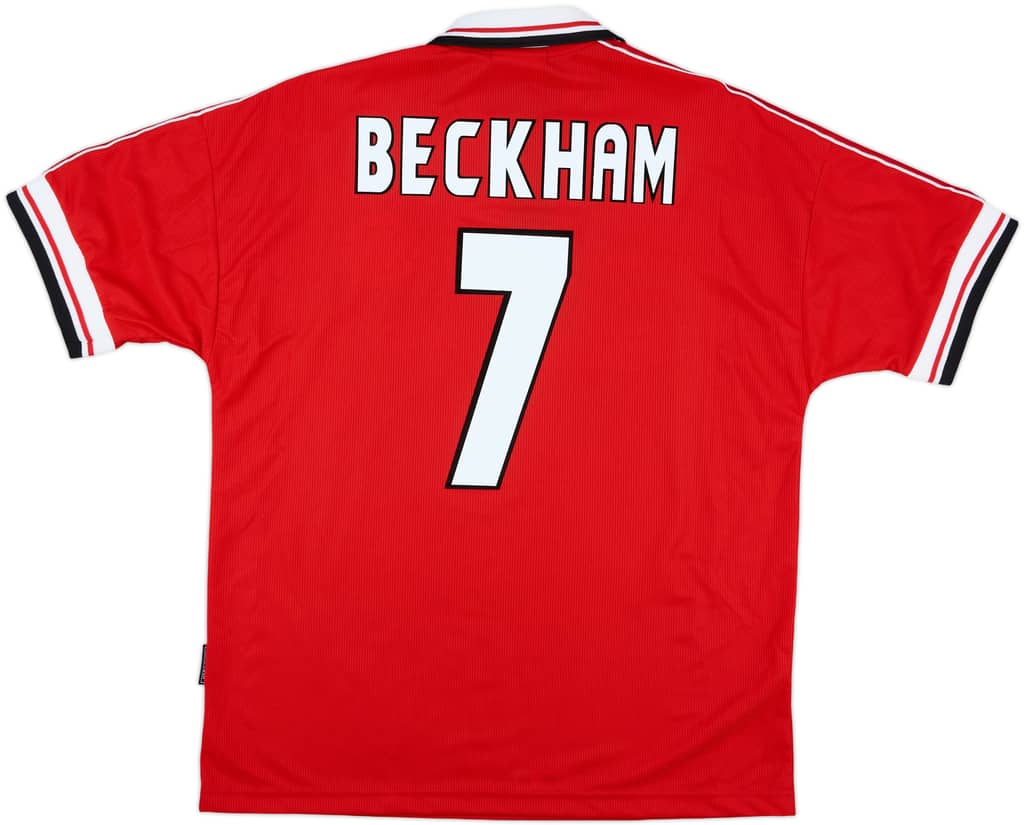 1998-00 Manchester United Home Shirt Beckham #7 (L)