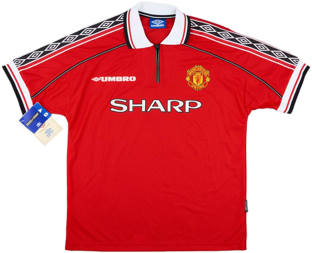 1998-00 Manchester United Home Shirt Beckham #7 (L)