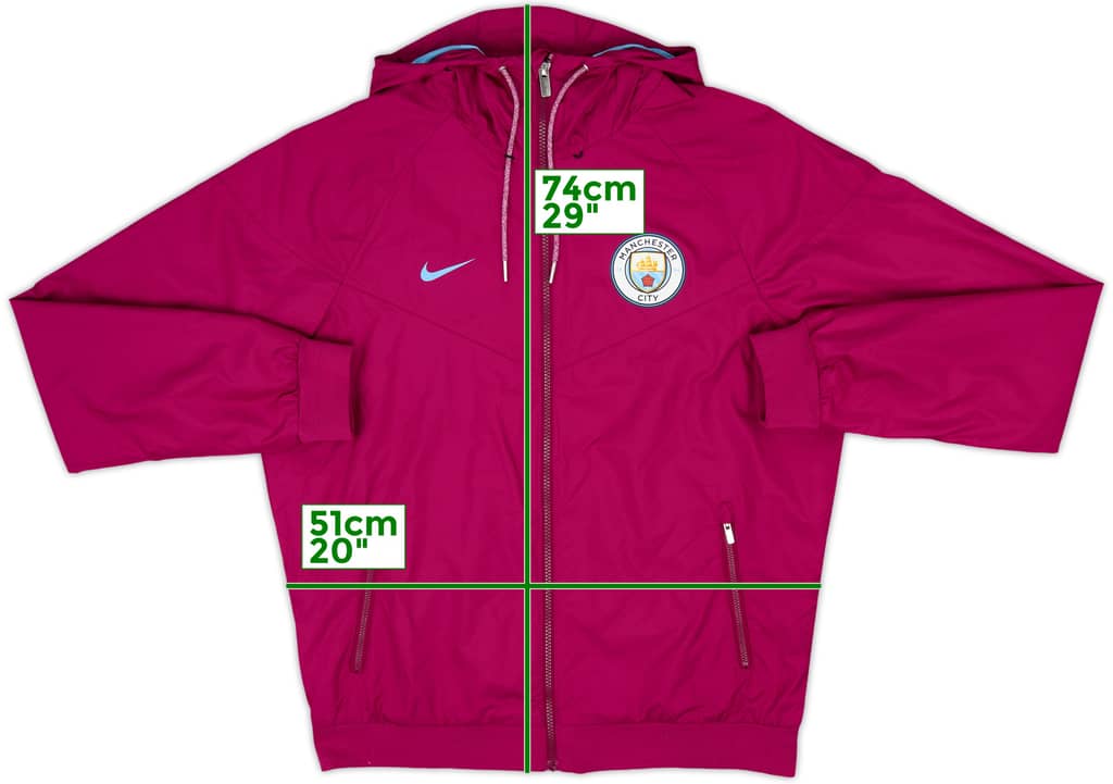 2017-18 Manchester City Nike Hooded Track Jacket - 10/10 - (M)