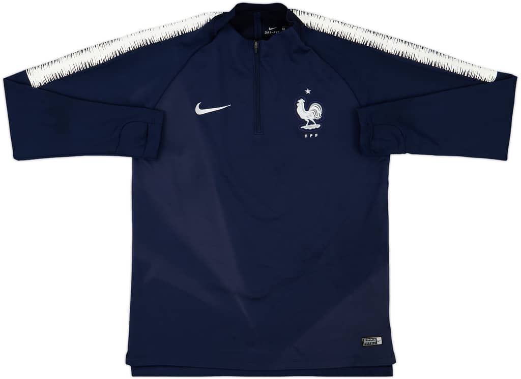 2018-19 France Nike 1/4 Zip Training Top - 6/10 - (M)