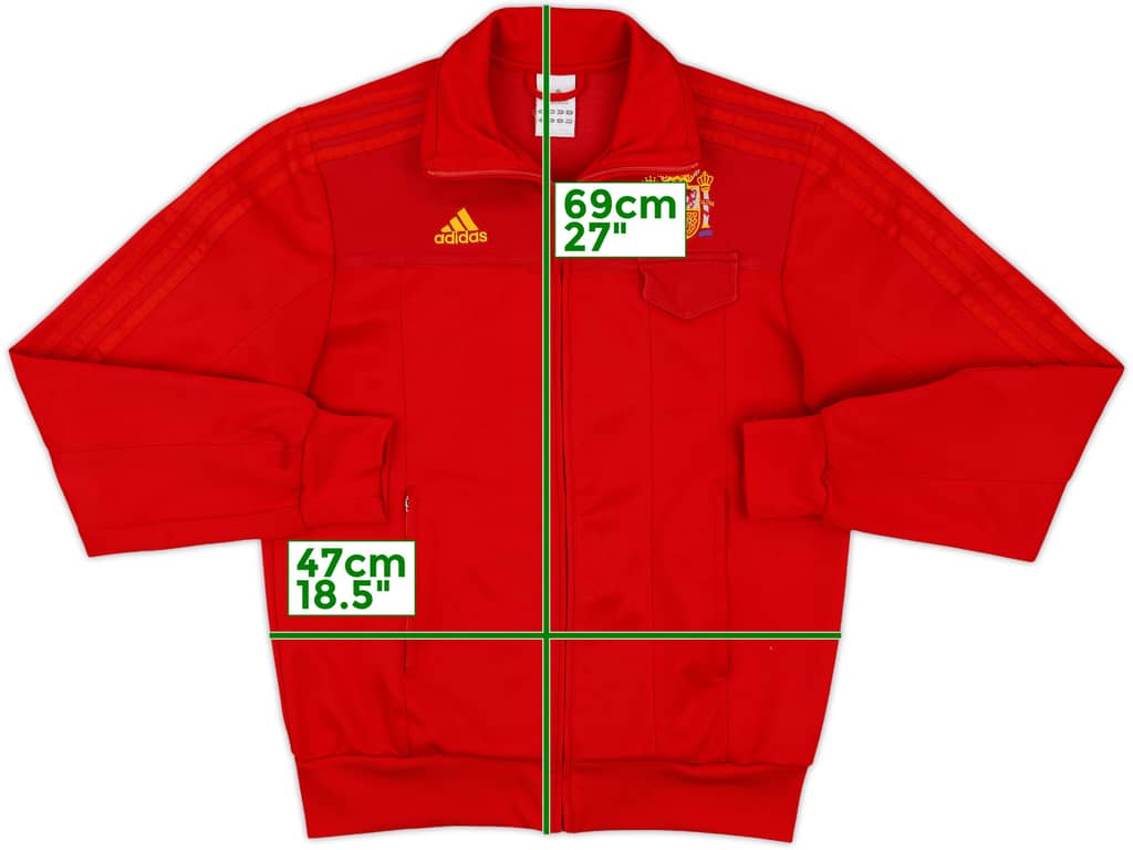 2007-08 Spain adidas Track Jacket - 8/10 - (S)