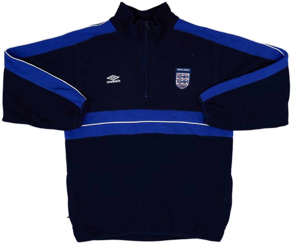 2002-04 England Umbro 1/4 Zip Fleece Top - 8/10 - (M)