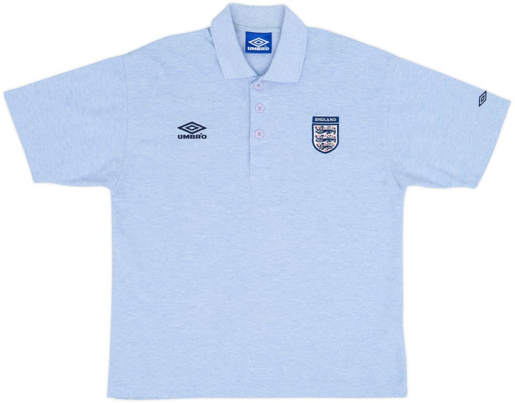 2002-03 England Umbro Polo Shirt - 8/10 - (M)