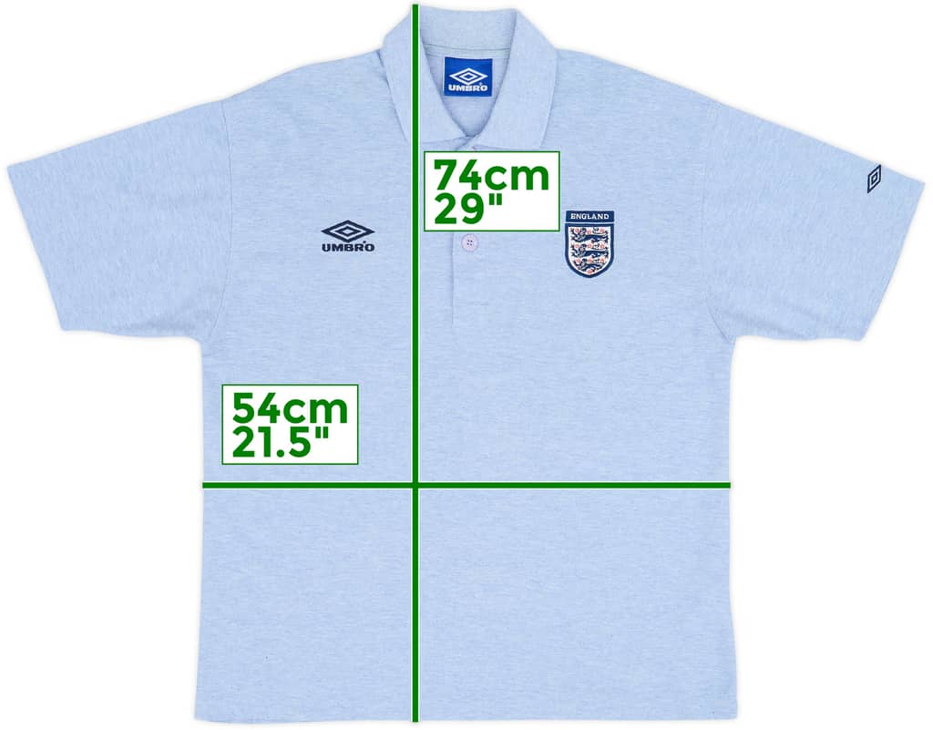 2002-03 England Umbro Polo Shirt - 8/10 - (M)