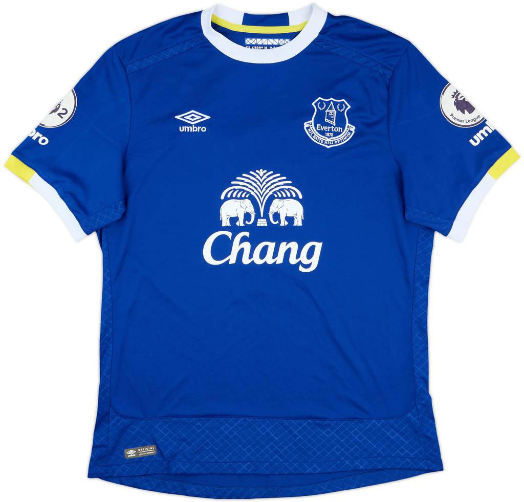 2016-17 Everton Match Issue Home Shirt #2