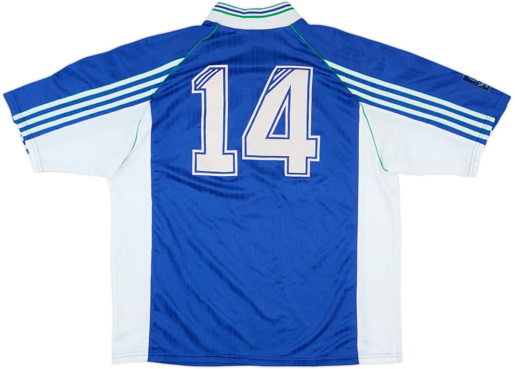 1998-99 Wigan Match Issue Home Shirt #14