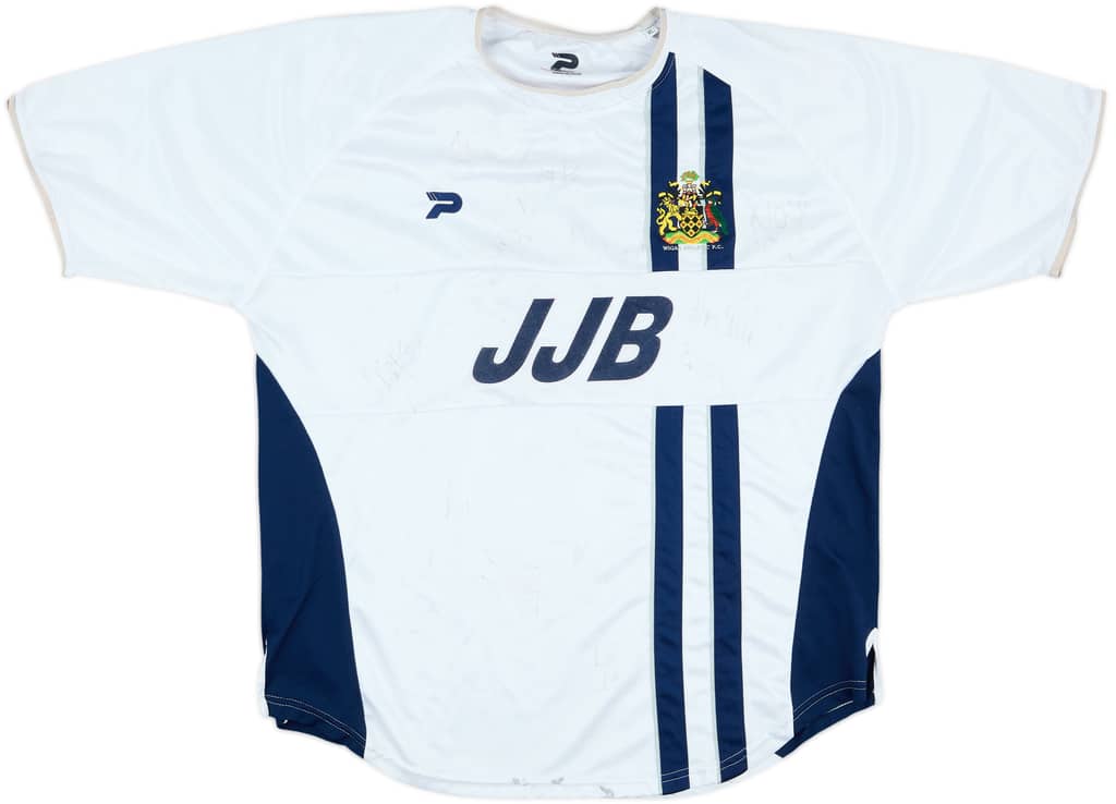 2002-04 Wigan Squad Signed Away Shirt - 6/10 - (XL)