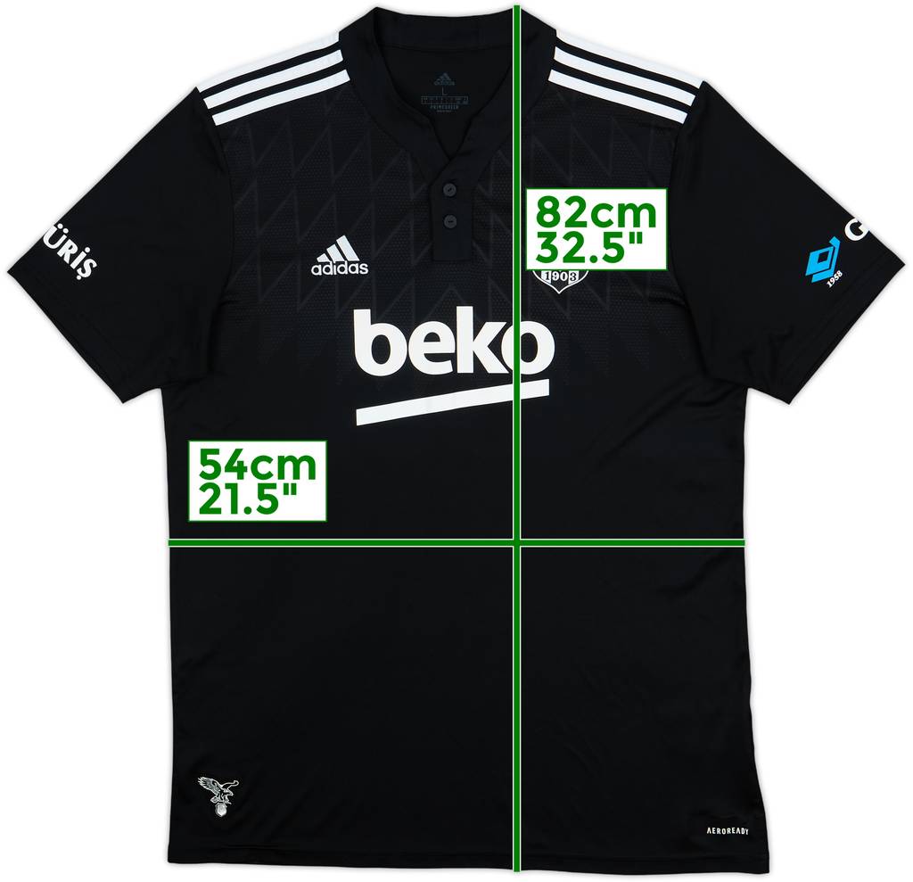 2021-22 Besiktas Away Shirt - 9/10 - (L)