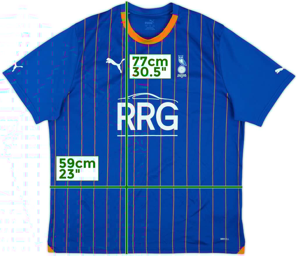 2023-24 Oldham Athletic Home Shirt - 8/10 - (XXL)