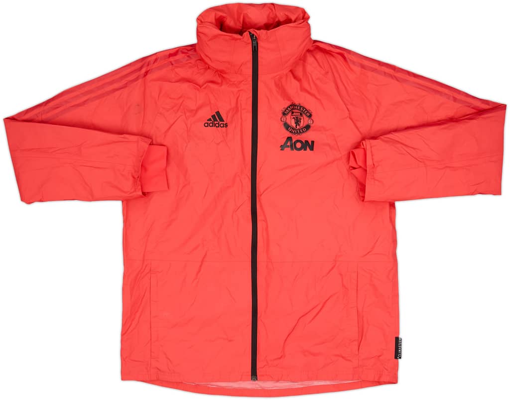 2018-19 Manchester United adidas Hooded Rain Jacket - 8/10 - (S)