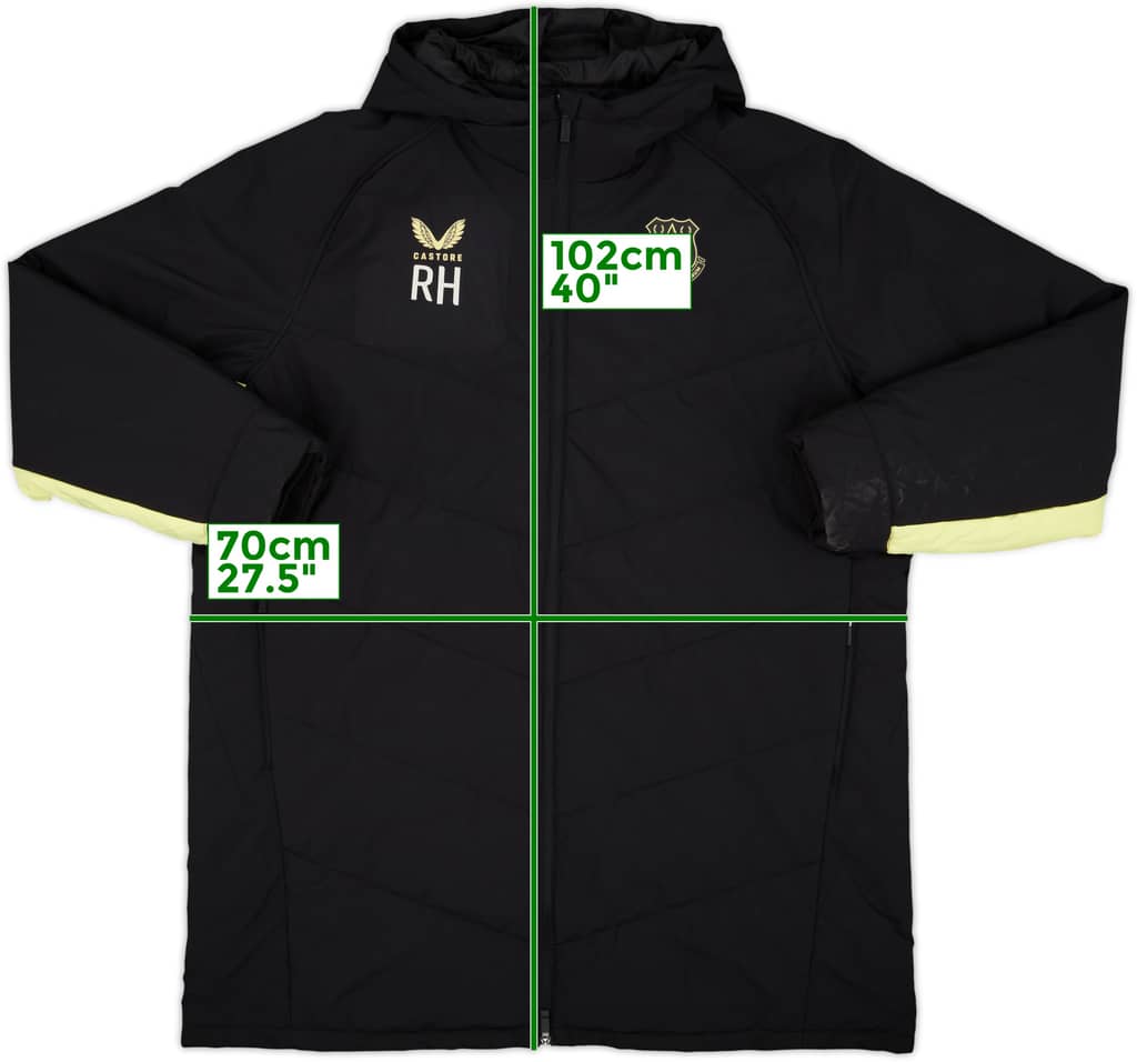 2024-25 Everton Castore Staff Issue Hooded Rain Jacket RH - 9/10 - (3XL)