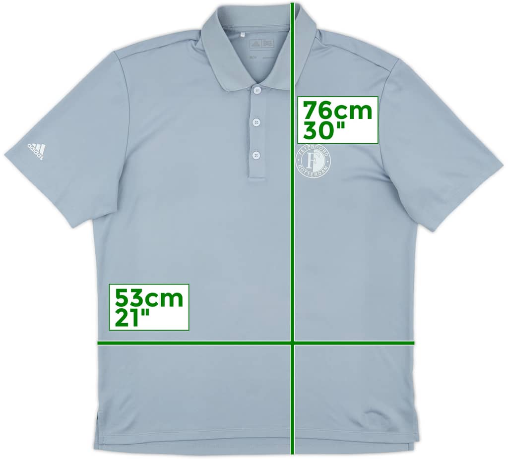 2021-22 Feyenoord adidas Polo Shirt - 8/10 - (M)