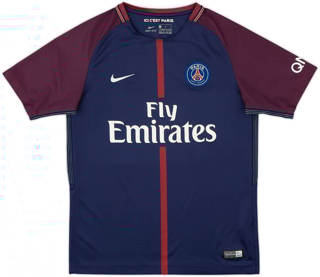 2017-18 Paris Saint-Germain Home Shirt - 8/10 - (L.Boys)