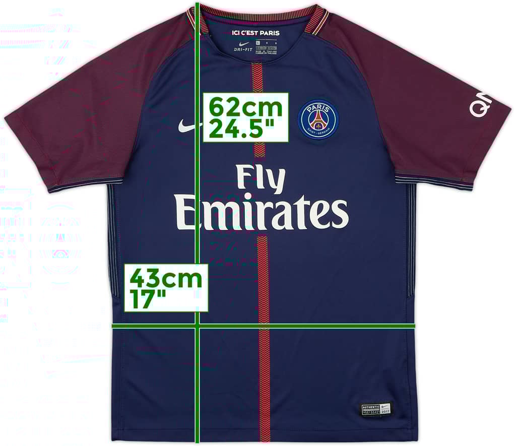 2017-18 Paris Saint-Germain Home Shirt - 8/10 - (L.Boys)