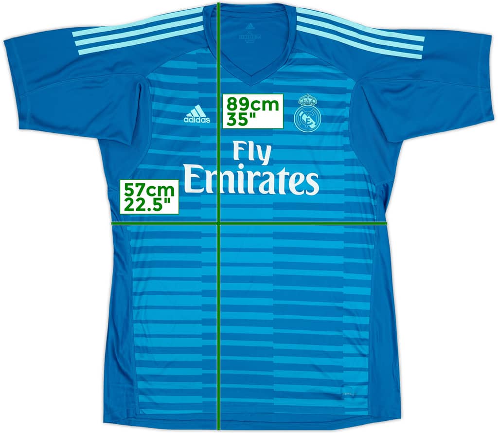 2018-19 Real Madrid GK S/S Shirt - 10/10 - (XL)