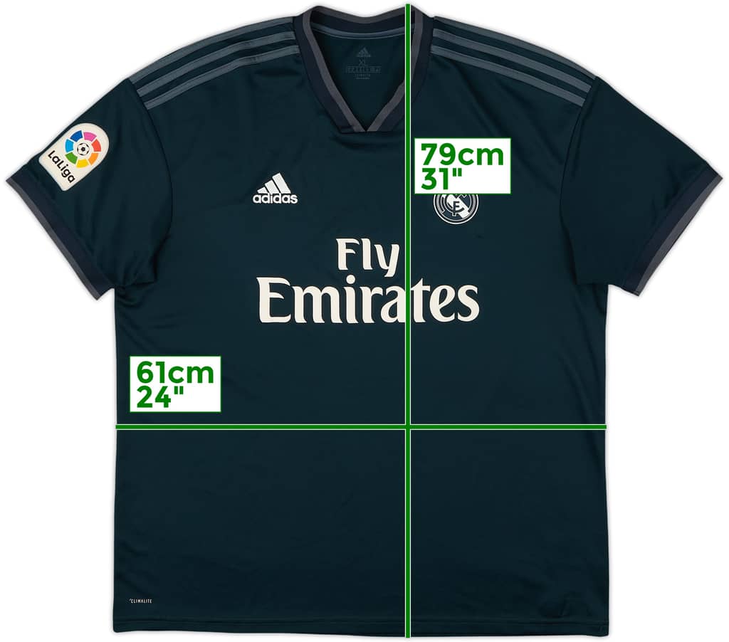 2018-19 Real Madrid Away Shirt - 9/10 - (XL)