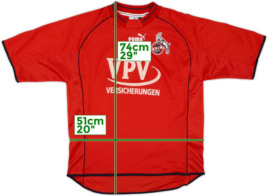 2001-02 FC Koln Home Shirt - 8/10 - (S)