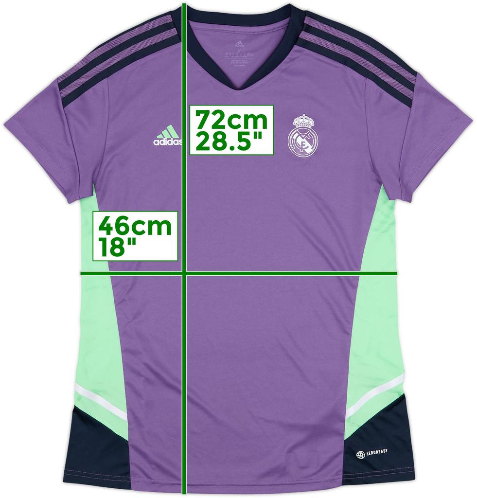 2022-23 Real Madrid adidas Training Shirt - 10/10 - (Women's M)