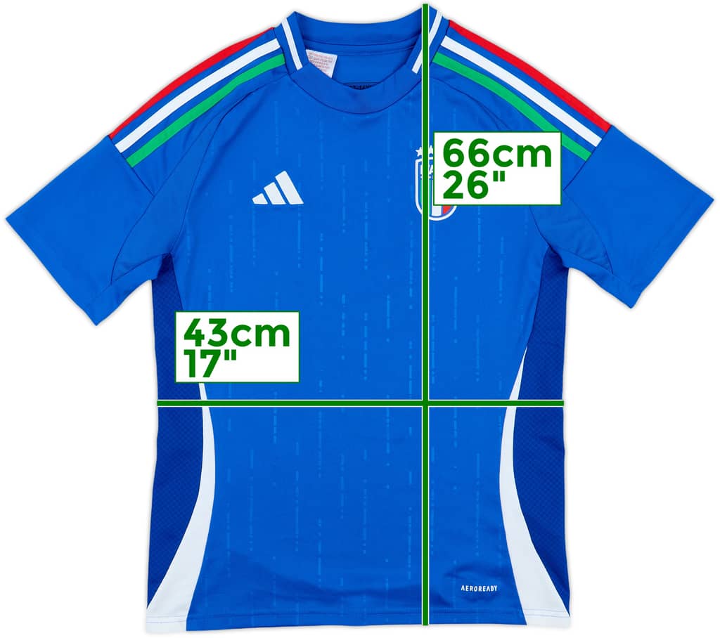 2023-24 Italy Home Shirt - 10/10 - (L.Boys)