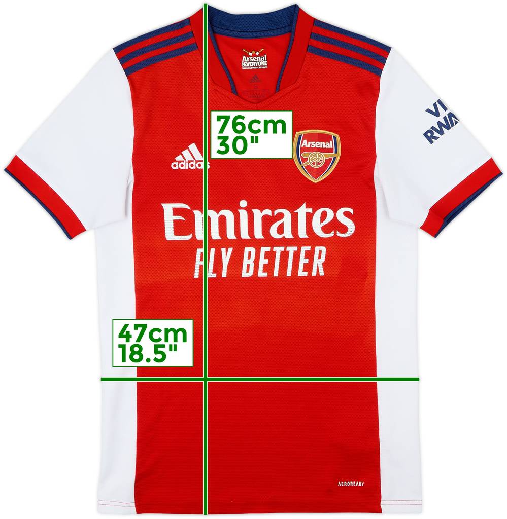 2021-22 Arsenal Home Shirt - 5/10 - (S)