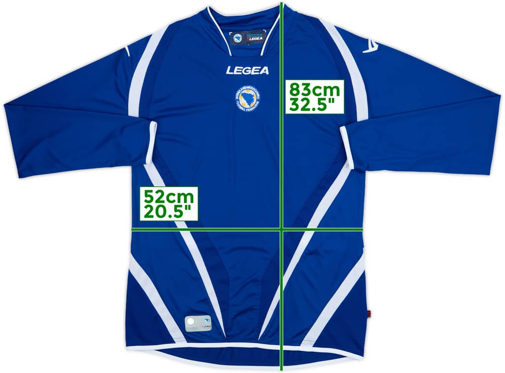 2012-13 Bosnia & Herzegovina Home L/S Shirt - 8/10 - (L)