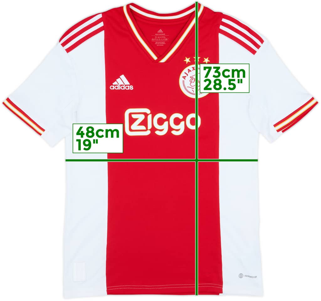 2022-23 Ajax Home Shirt - 9/10 - (XL.Boys)