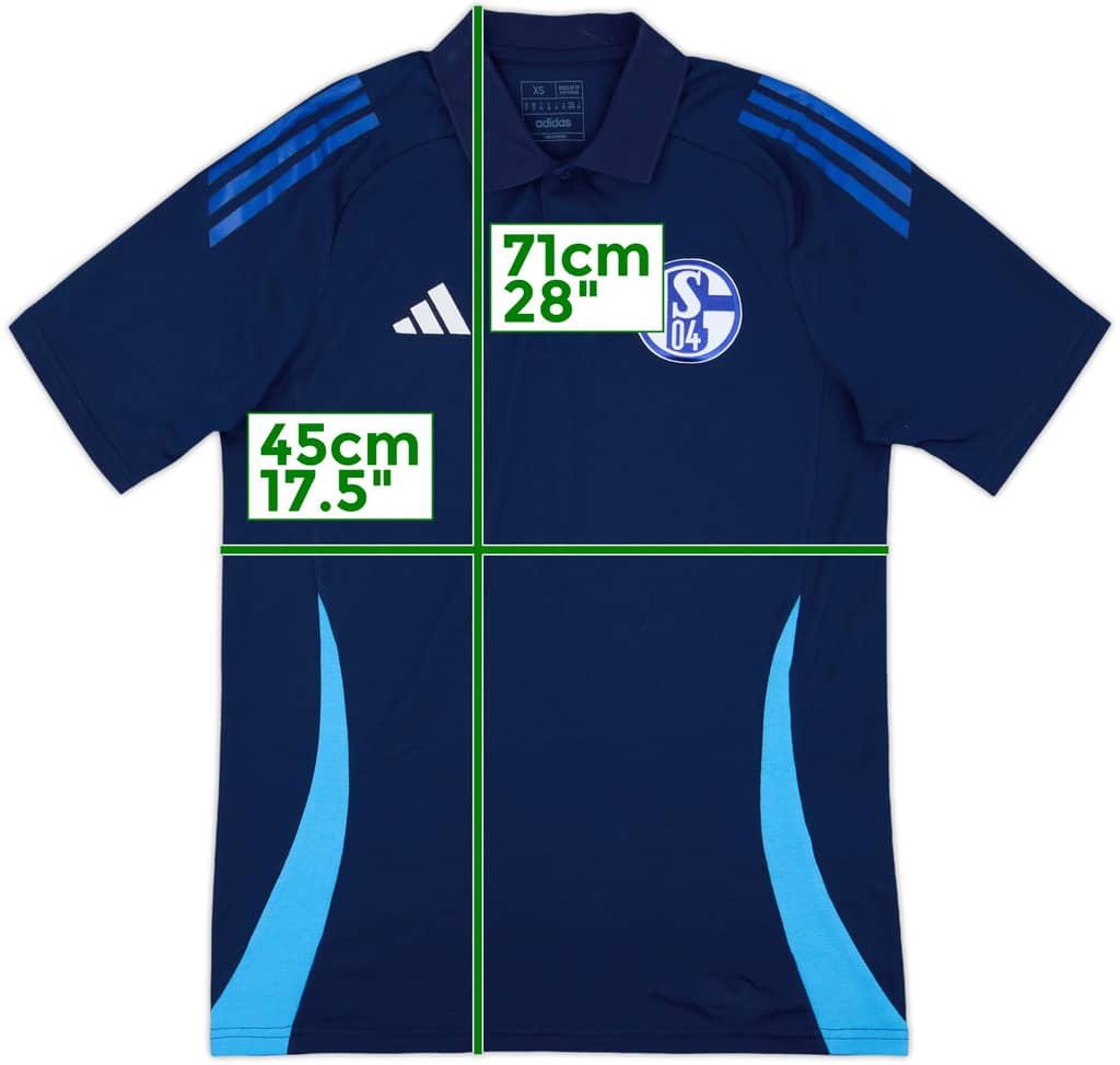 2023-24 Schalke adidas Polo Shirt - 8/10 - (XS)