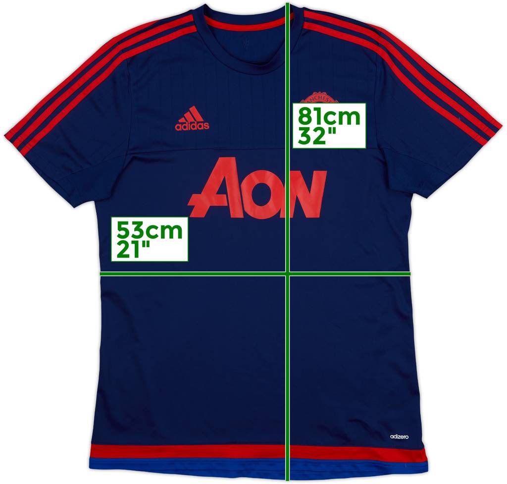 2015-16 Manchester United adizero Training Shirt - 8/10 - (L)