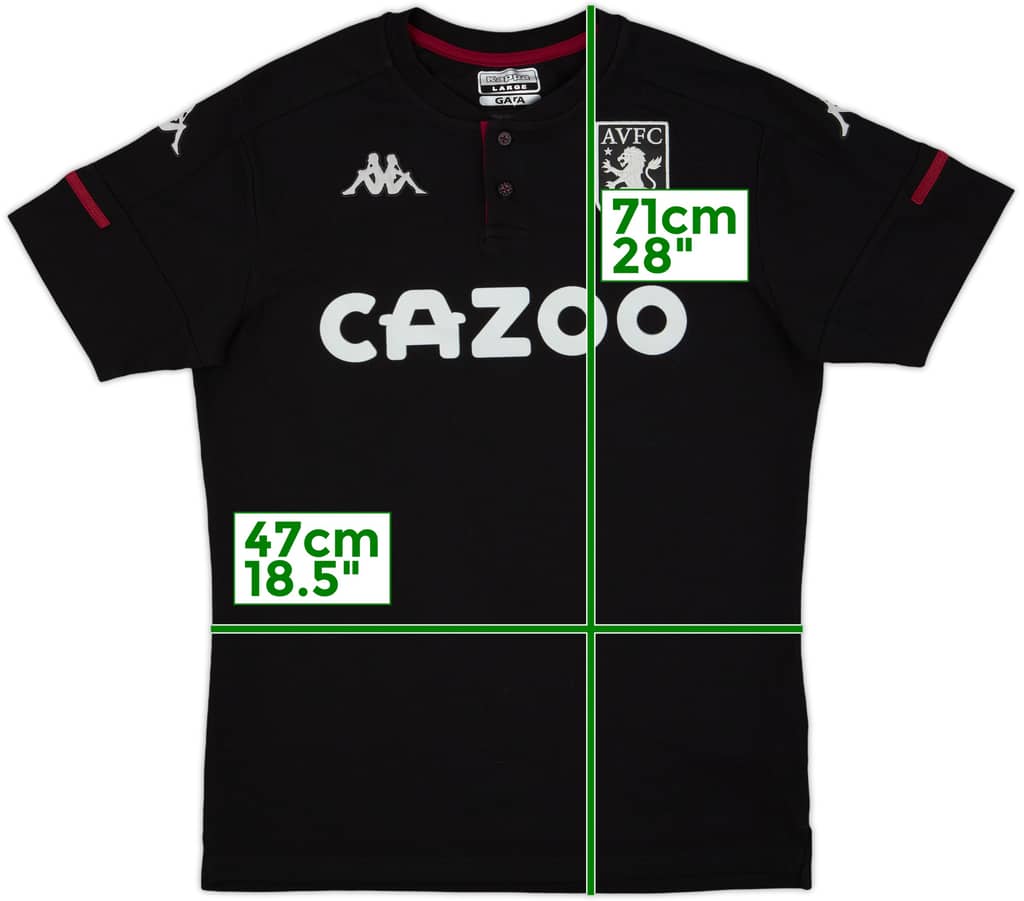 2020-21 Aston Villa Kappa Polo Shirt - 9/10 - (L)