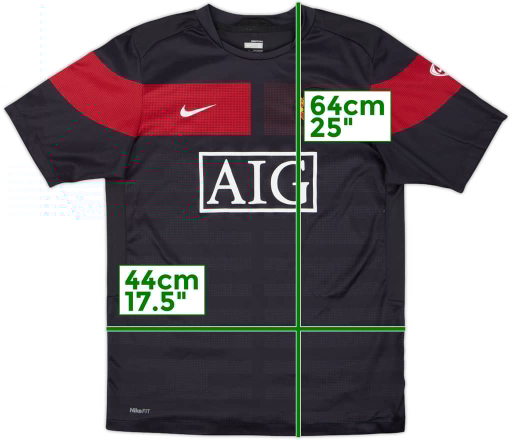 2009-10 Manchester United Nike Training Shirt - 8/10 - (L.Boys)