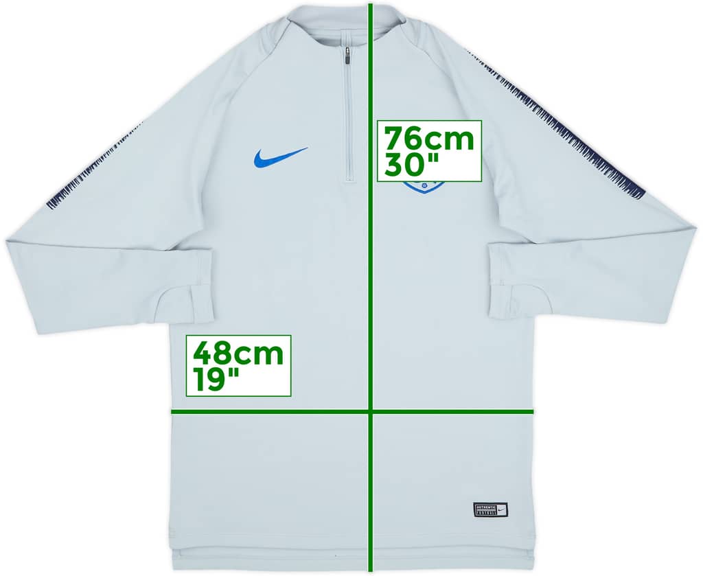 2018-19 England Nike 1/4 Zip Training Top - 8/10 - (M)