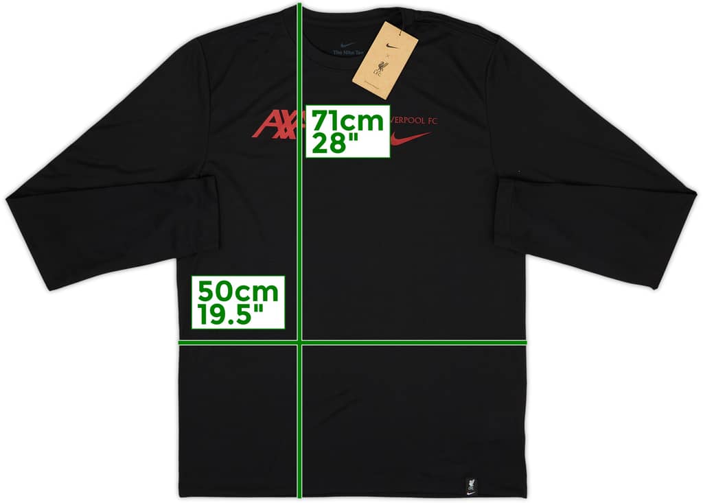 2021-22 Liverpool Nike Dri-Fit Training L/S Shirt (M)