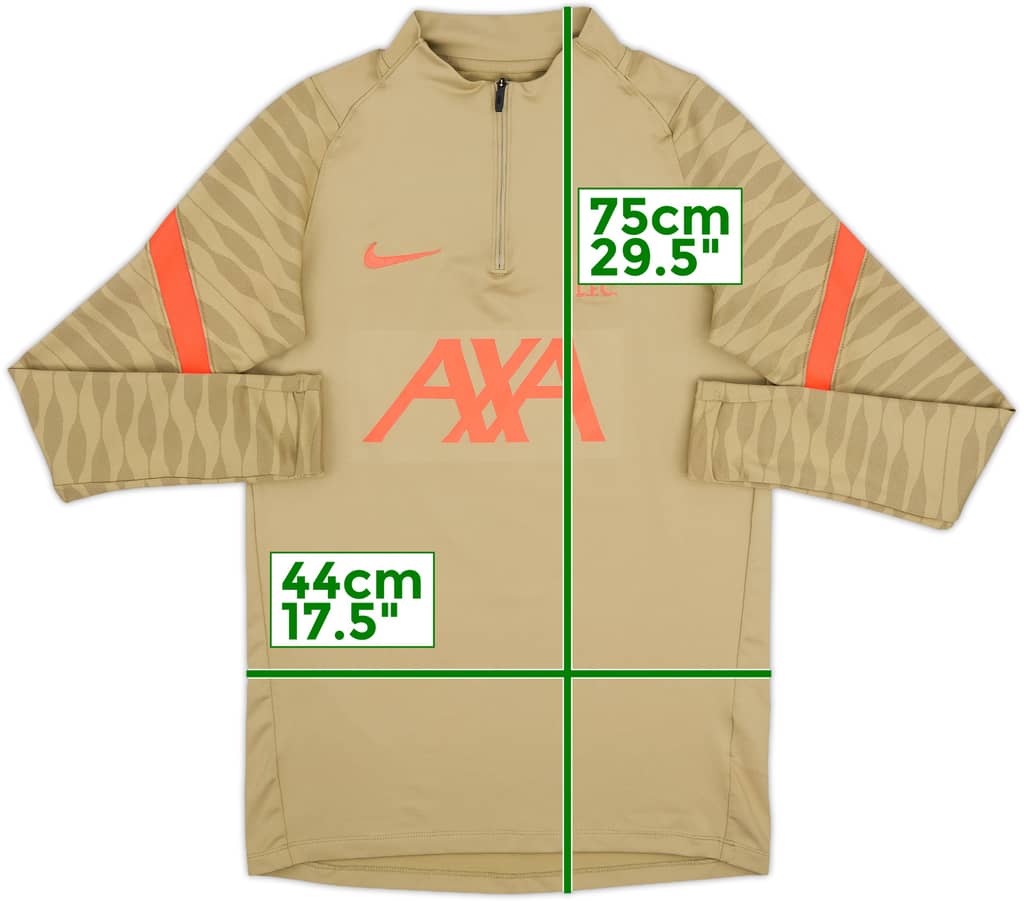 2021-22 Liverpool Nike 1/4 Zip Drill Top - 10/10 - (S)